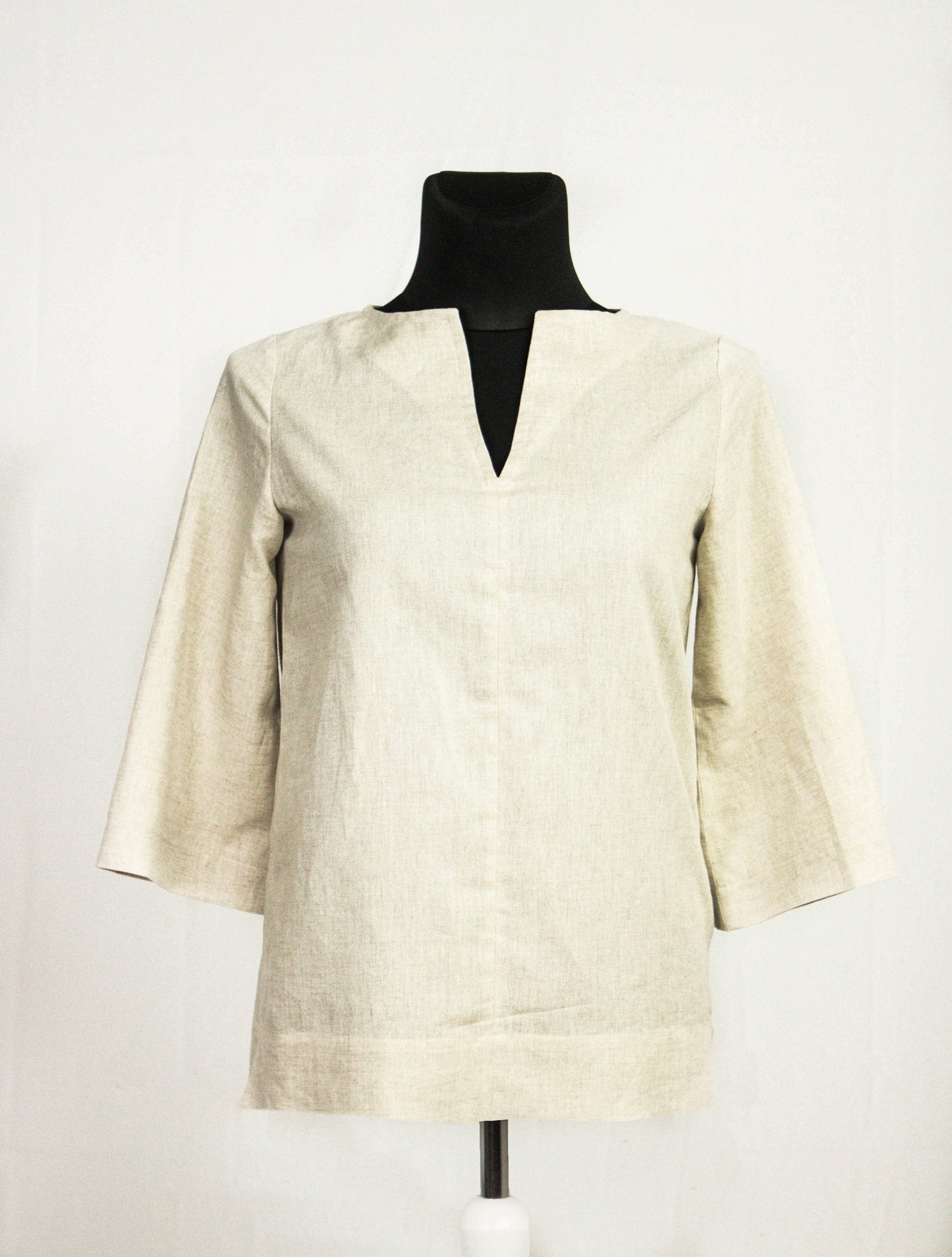 Natural Light Linen Oversize Top