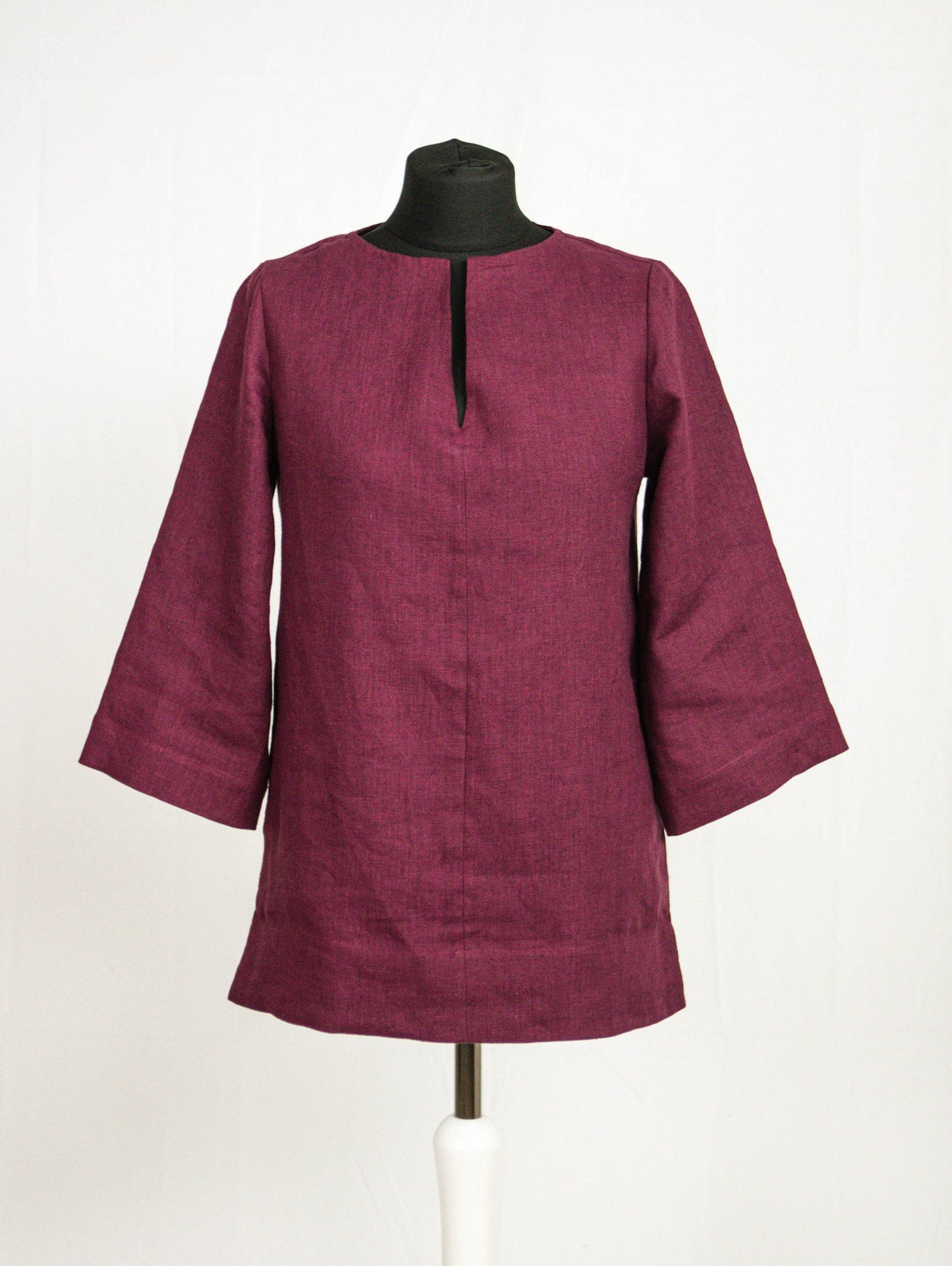 White Linen Oversize Top