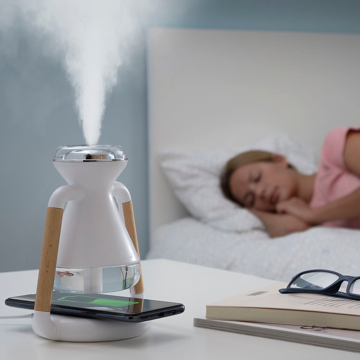 Aroma Diffuser, Humidifier and Wireless Charger