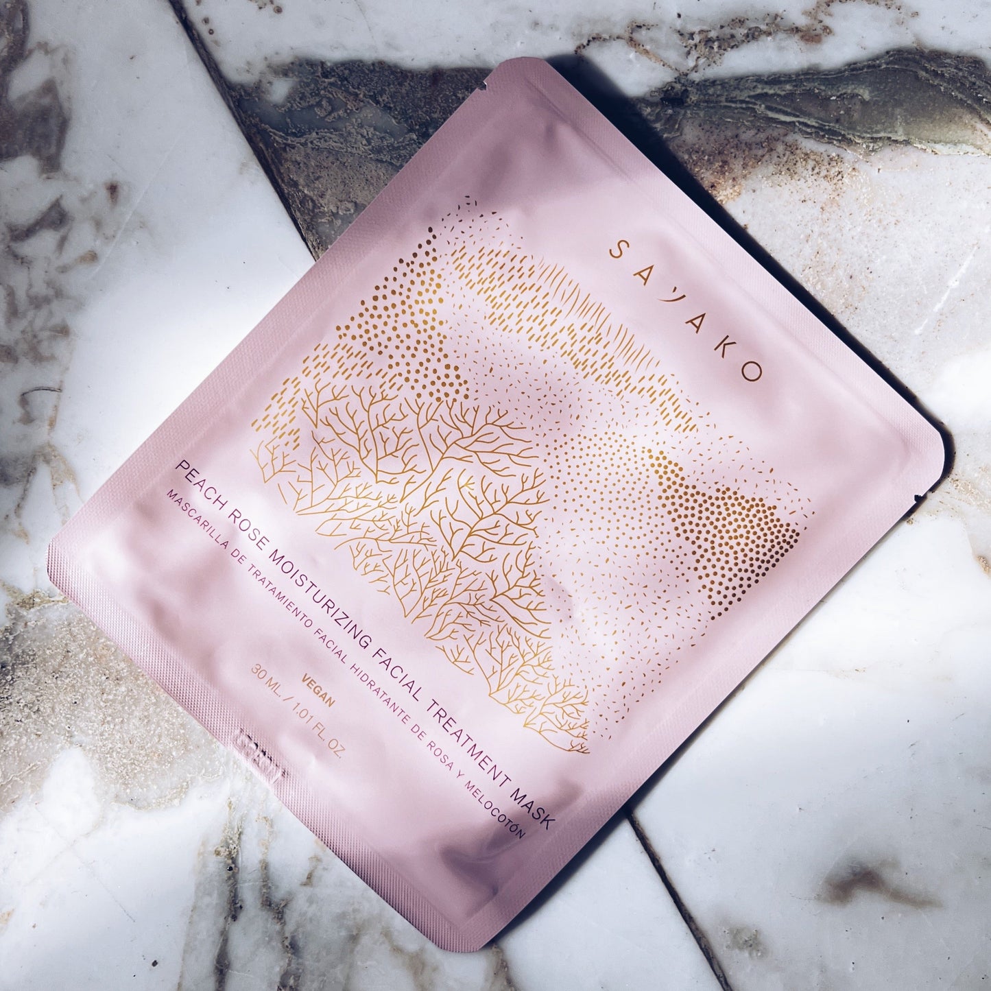 Vegan Rose and Peach Hydrating Mask (4 pcs)