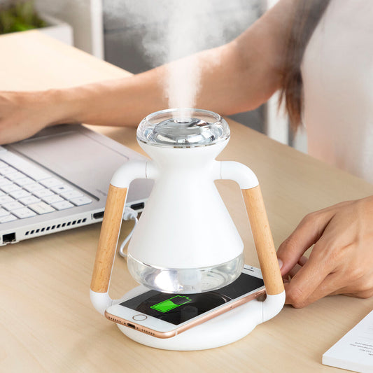 Aroma Diffuser, Humidifier and Wireless Charger