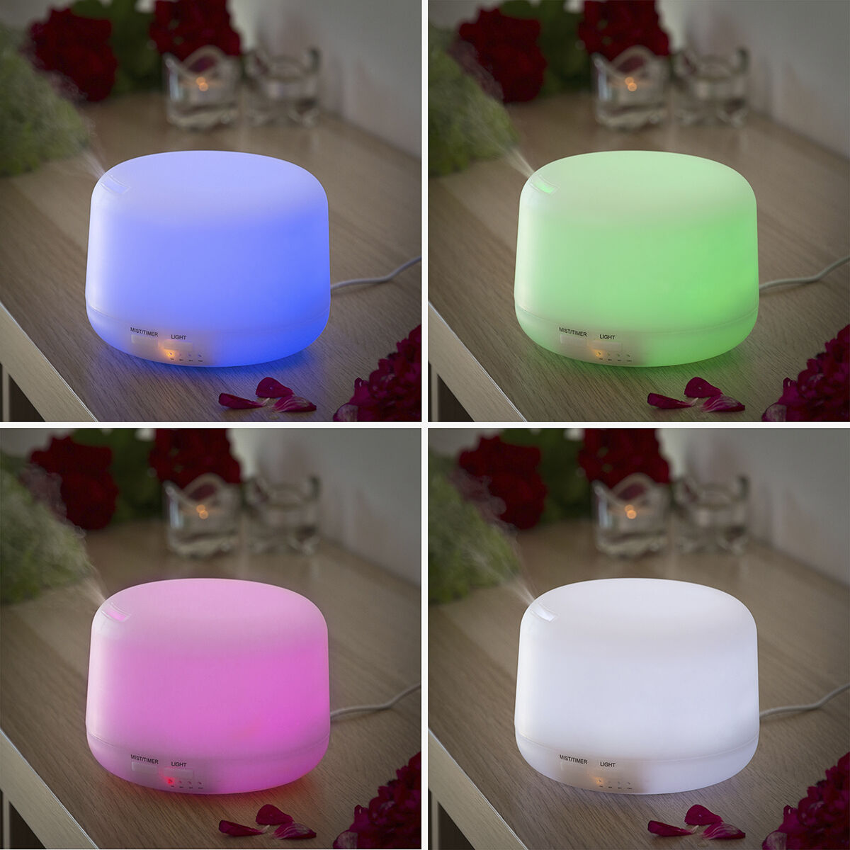 Aroma Diffuser & Humidifier with Multicolour LED Light