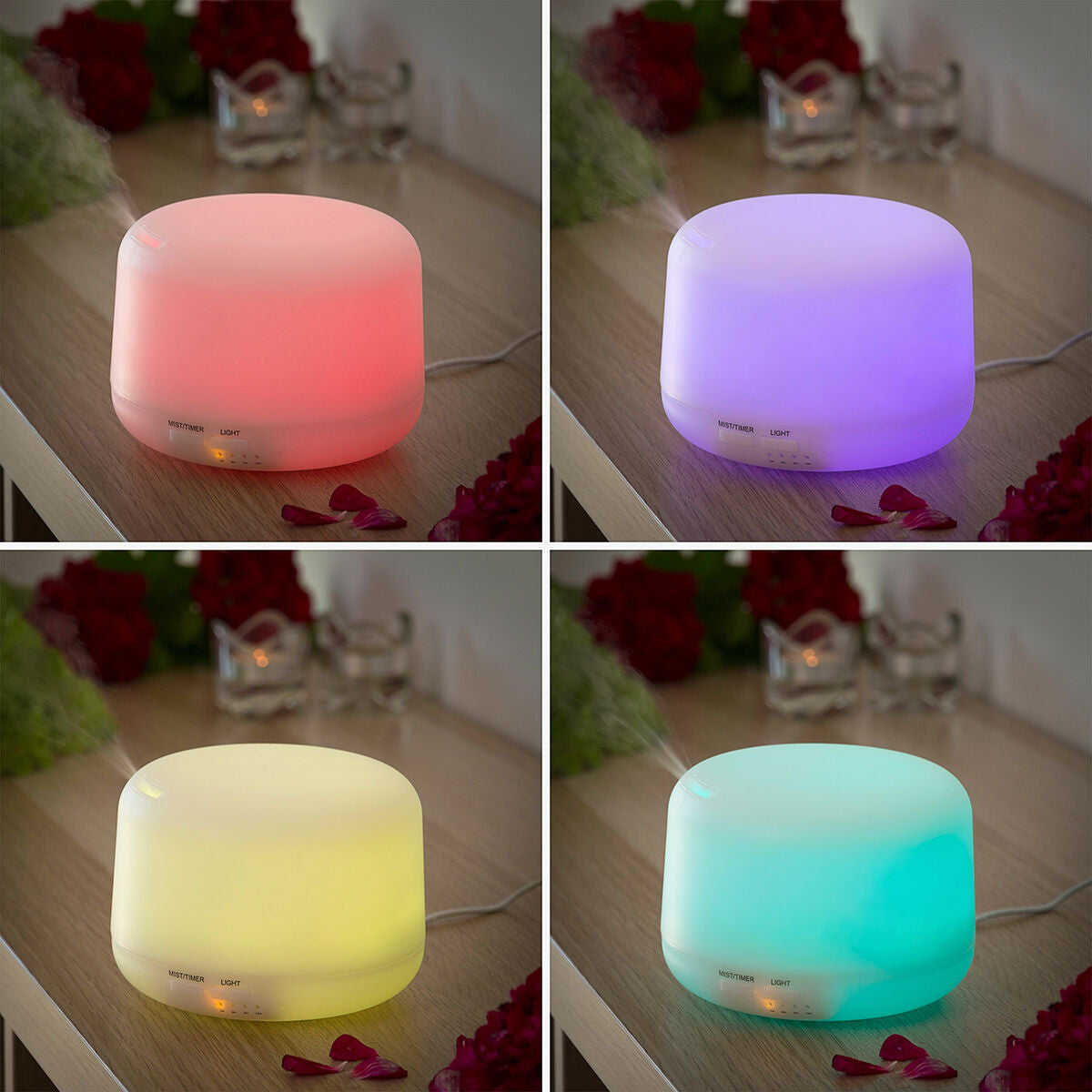 Aroma Diffuser & Humidifier with Multicolour LED Light