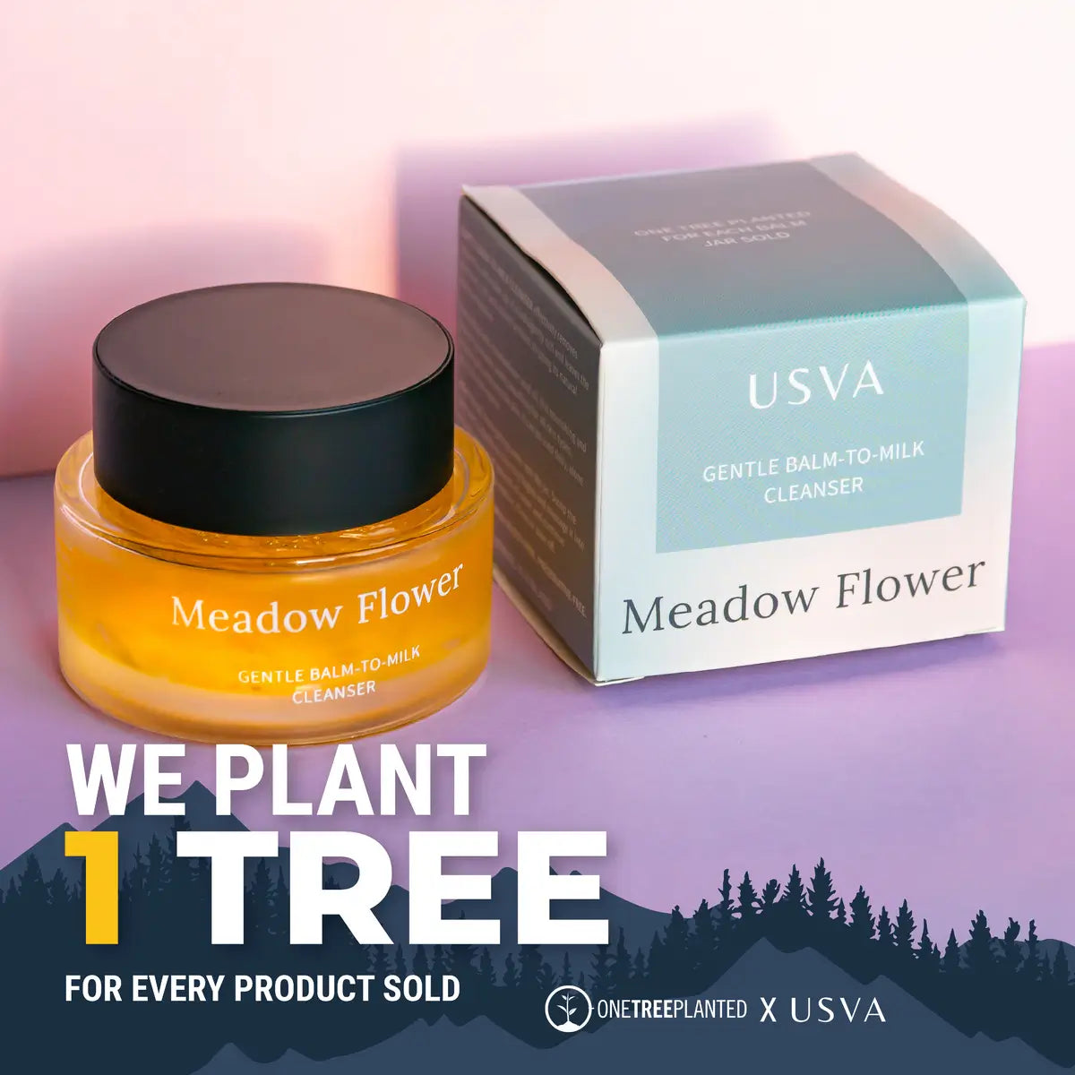 USVA Meadow Flower Gentle Balm-to-Milk Cleanser