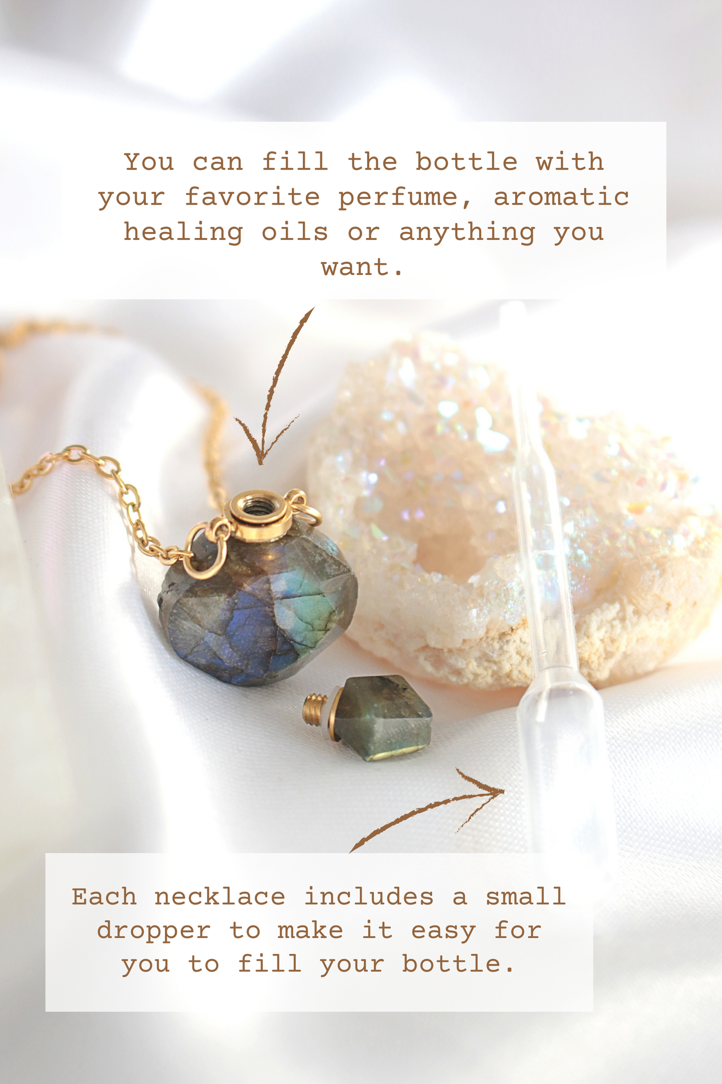 Luxury Mini Natural Crystal Bottle