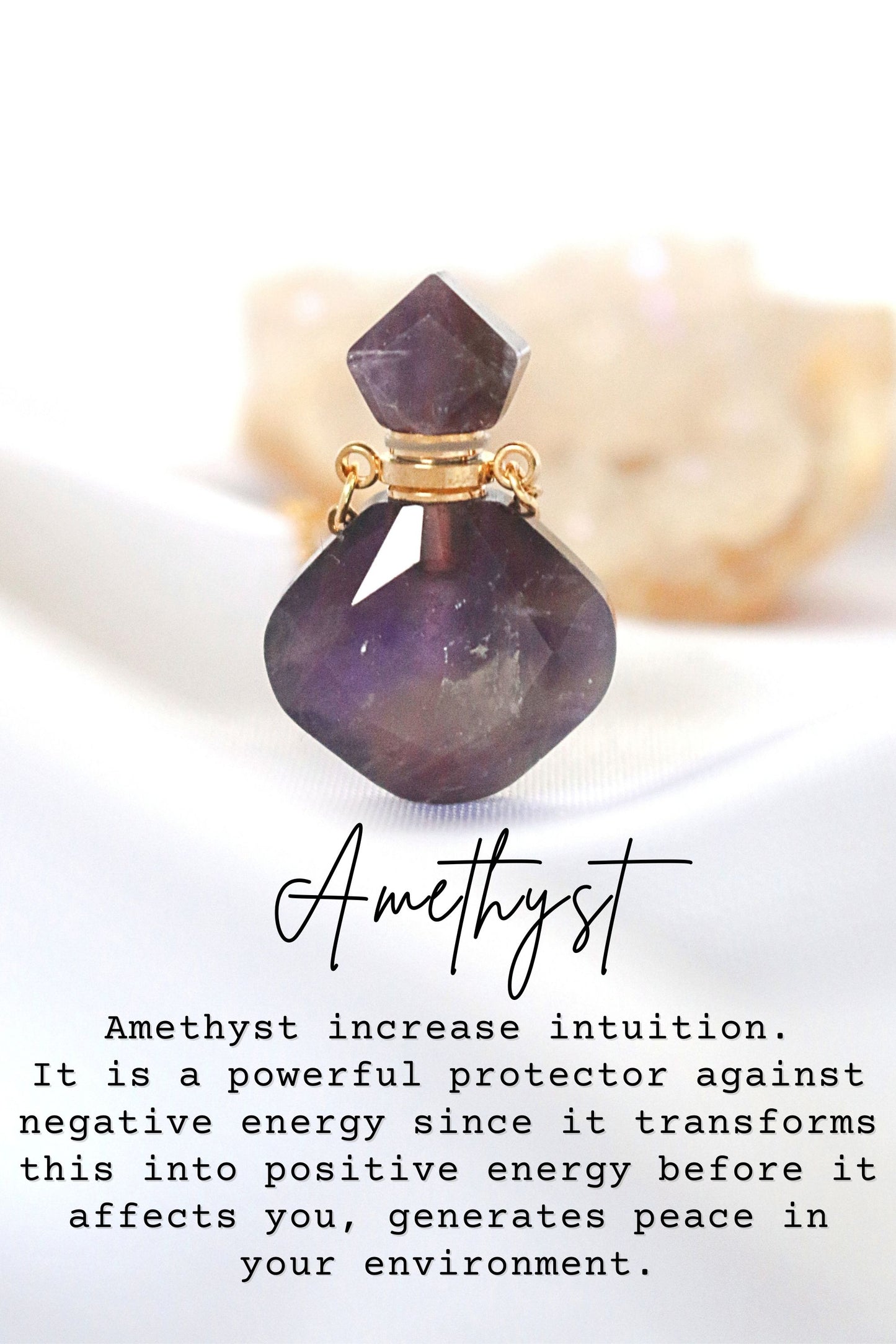 Luxury Mini Natural Crystal Bottle