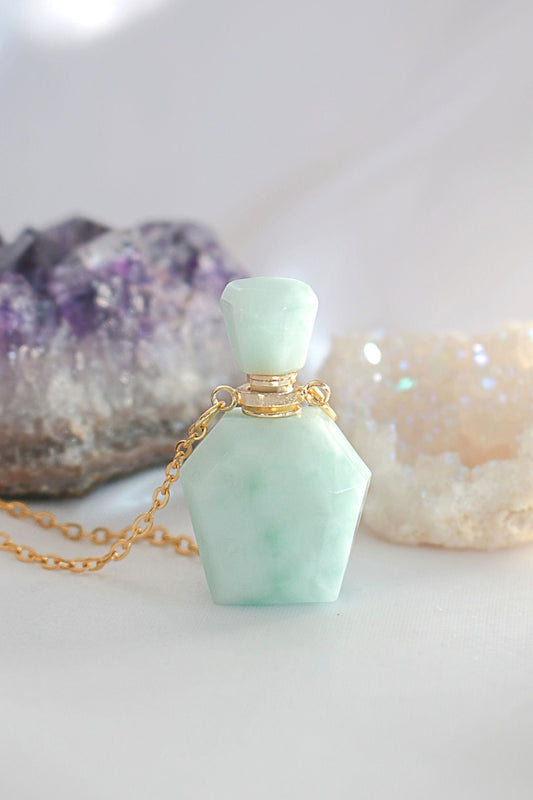 Natural Amazonite Crystal Necklace