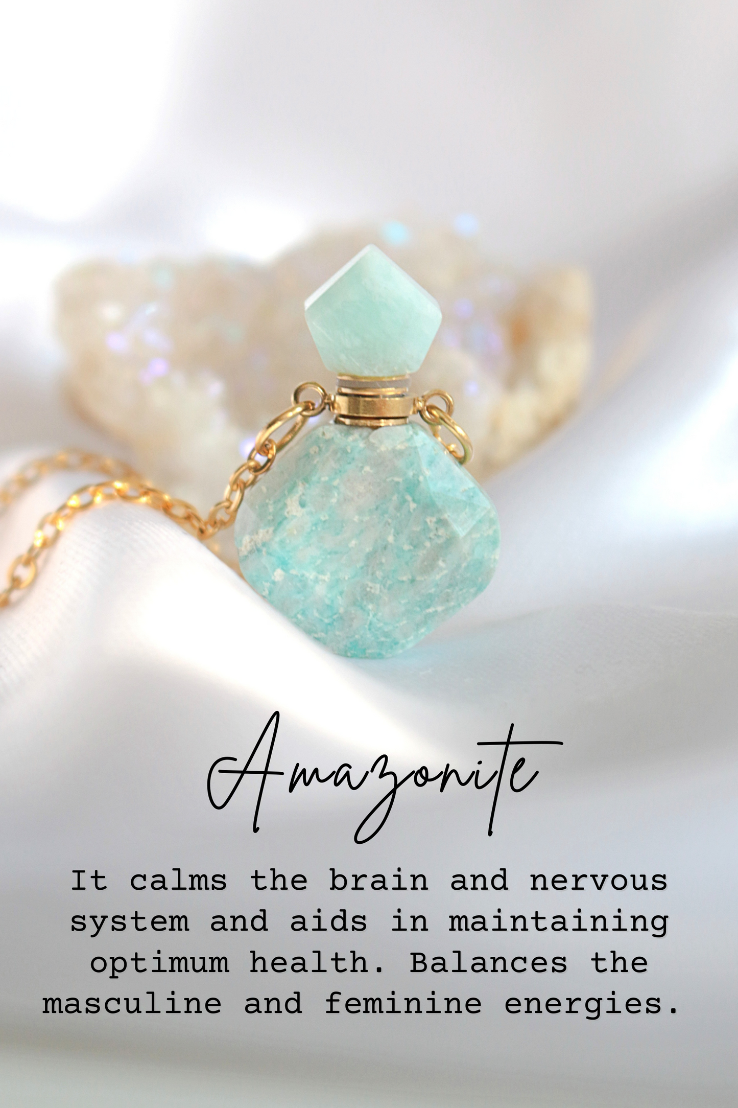 Luxury Mini Natural Crystal Bottle