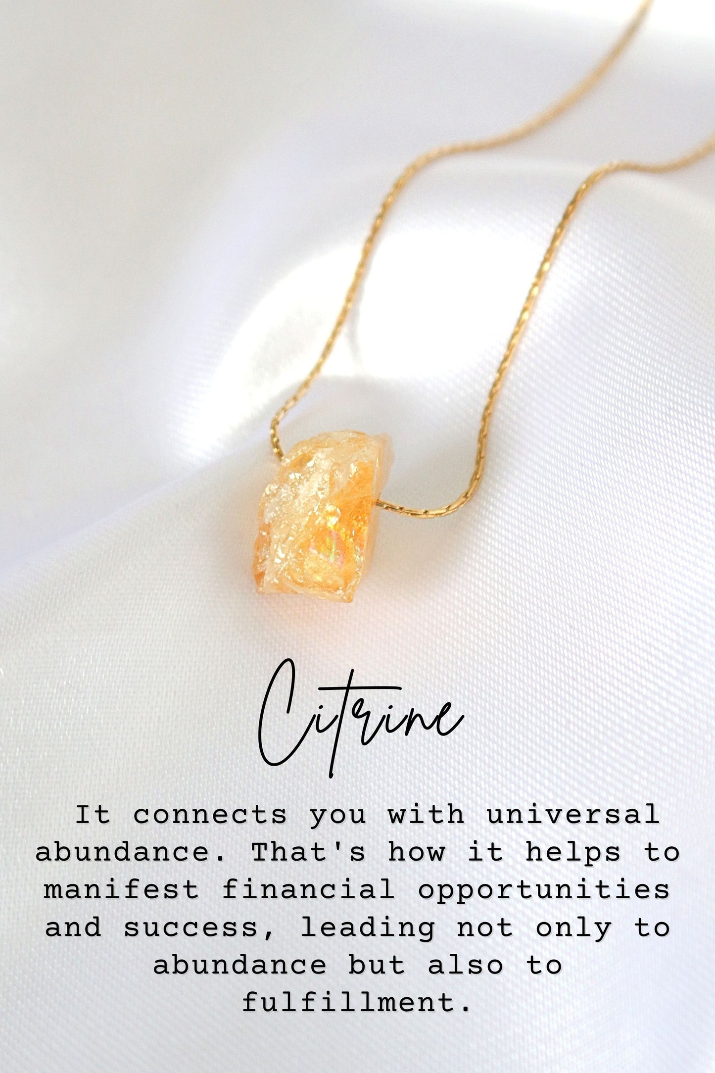 Raw Natural Crystals Pendant Necklaces
