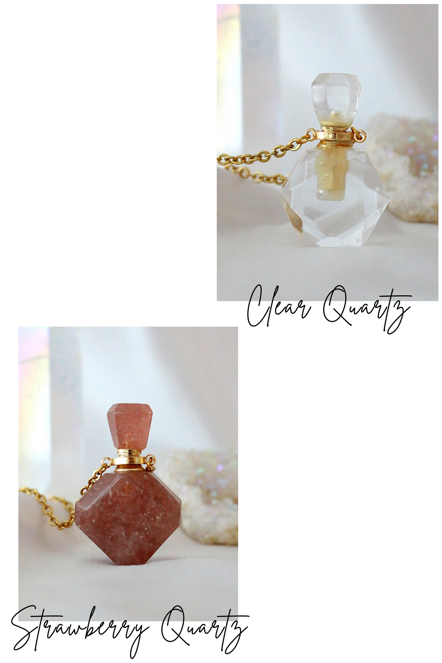 Healing Aromatic Therapy Bottle Pendant Necklace