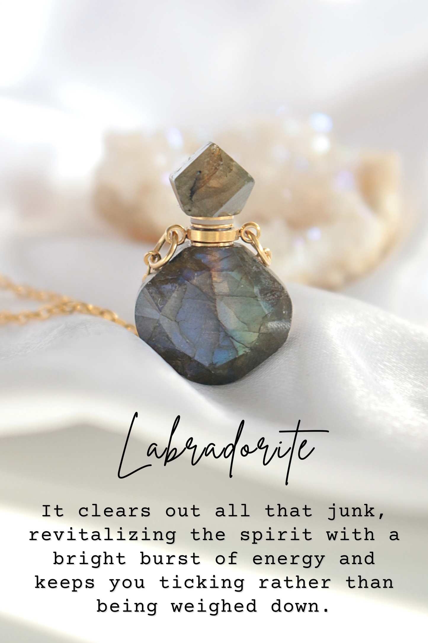 Luxury Mini Natural Crystal Bottle