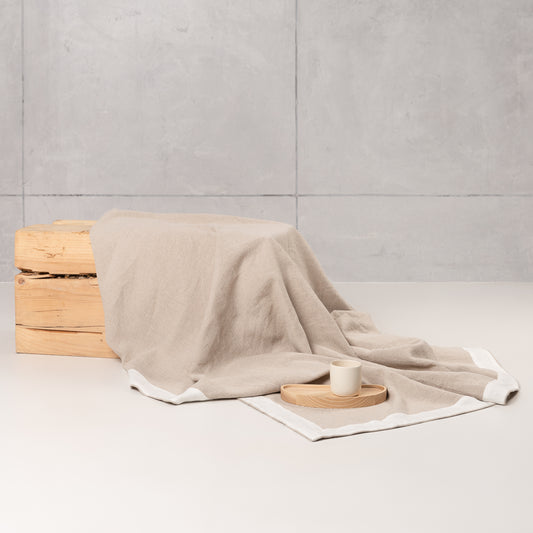 Hemp and Linen Throw Blanket