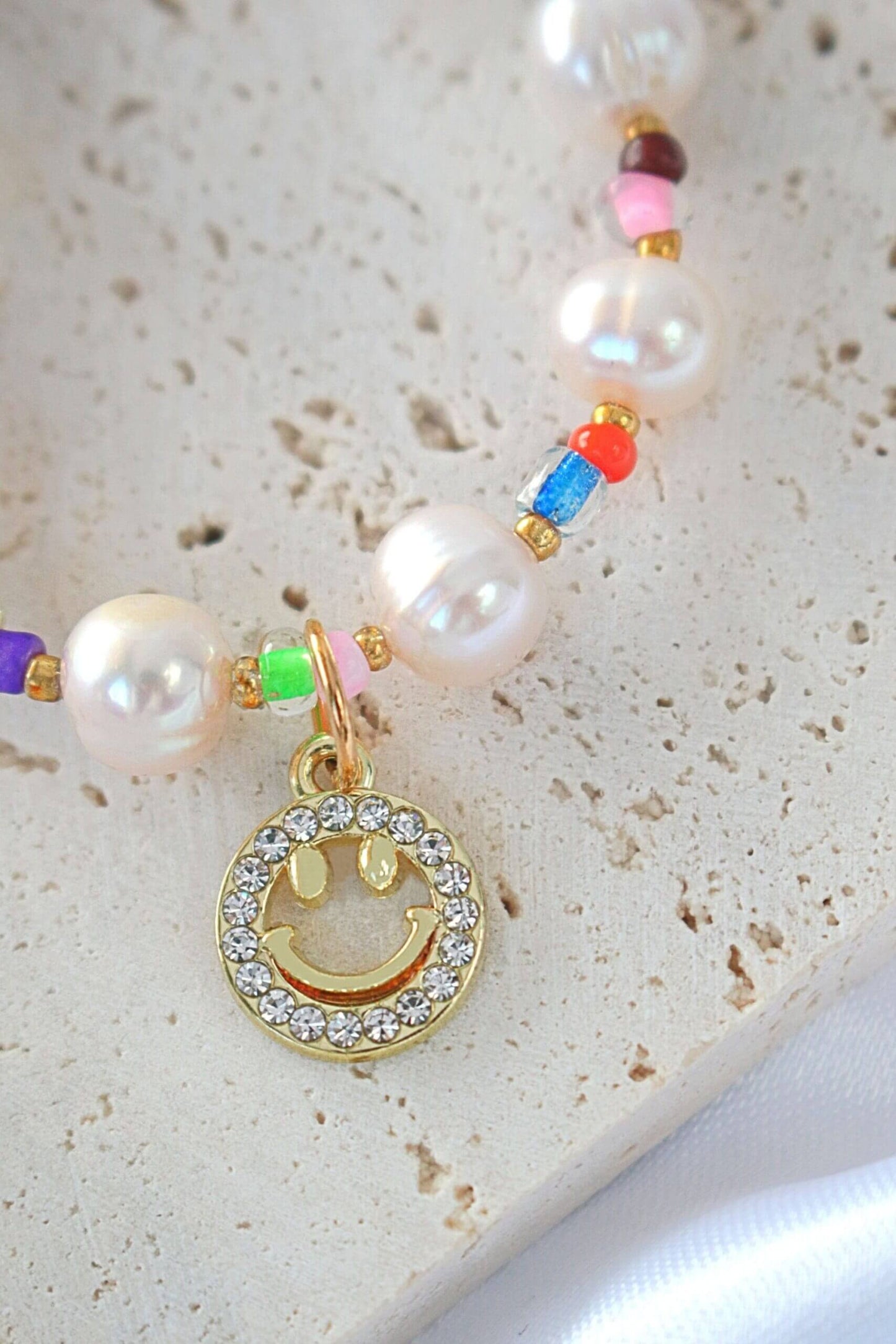 Freshwater Pearls & Colorful Beads Choker